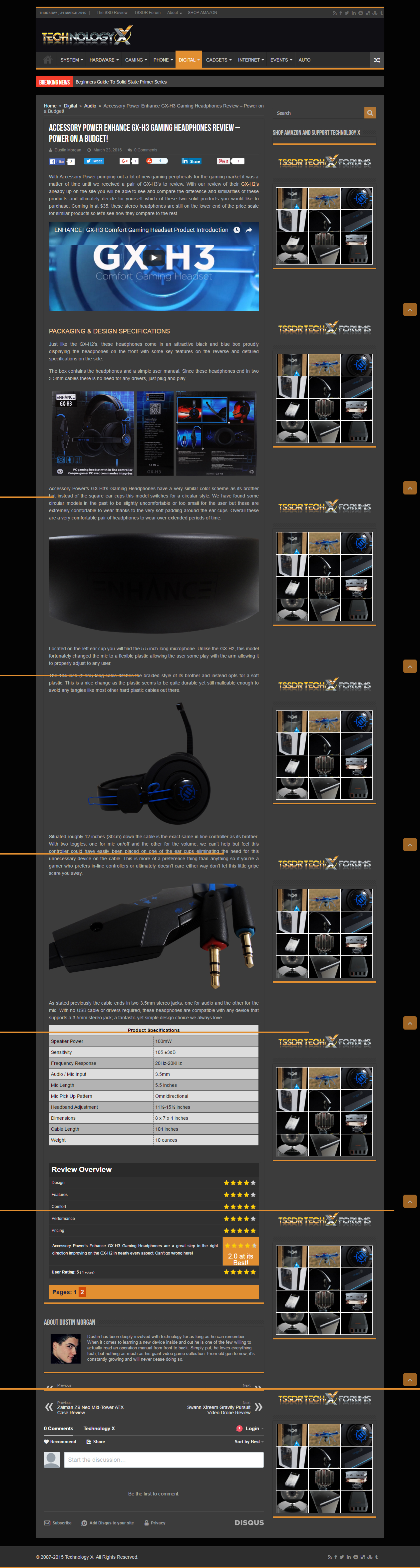 technologyx reviews the gx-h3 gaming headset