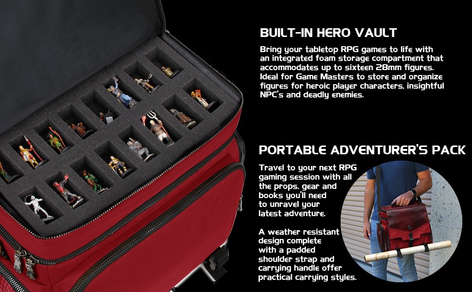 ENHANCE RPG Adventurer's Bag - Red Collector's Edition - Dragon Red