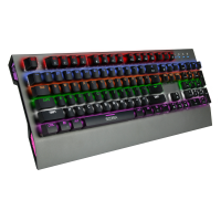 ENHANCE Mechanical Gaming Keyboard - SCORIA Rainbow LED Backlit 104 Keys - Charcoal