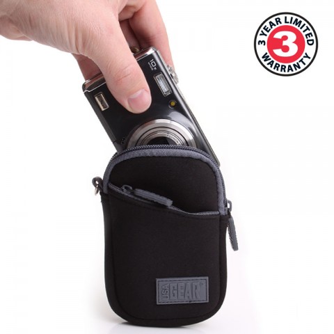 FlexARMOR Glove Camera Case with Wrist Strap, Accessory Pocket & Belt Loop - Black
