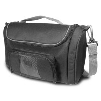 USA GEAR 11 Inch Universal Tablet Messenger Bag with Customizable Interior - black