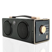 GOgroove SonaVERSE BXL Speaker with Rechargeable Battery , Dual Stereo Drivers - Black