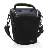 Portable DSLR Camera Case Bag with Top Loading accessibility and Shoulder Sling - Black