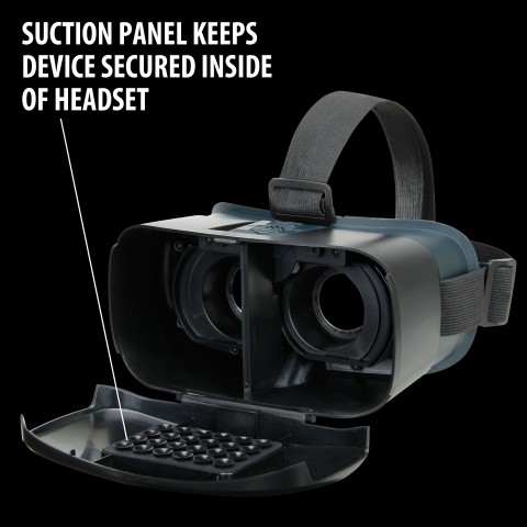 ENHANCE 3D VR Headset with Nose-Padding & Adjustable Head Strap Support