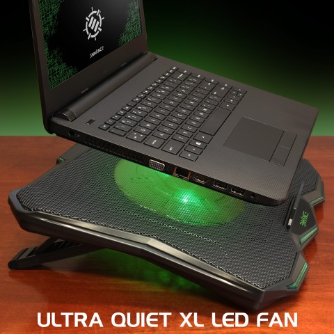 ENHANCE Gaming Laptop Cooling Stand - Laptop Cooler with 7 Height Settings - Green