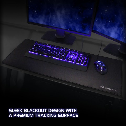XXL Extended Gaming Mouse Mat / Pad ( 31.5 x 13.75 Inches ) - Black
