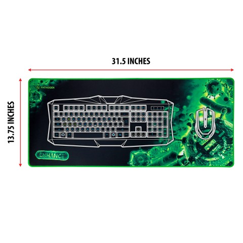 XXL Extended Gaming Mouse Mat / Pad ( 31.5 x 13.75 Inches ) - Green