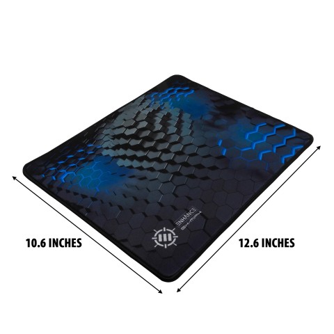 Gaming XL Mouse Pad with Anti-Fray Stitching & Low-Friction Tracking Surface - Blue