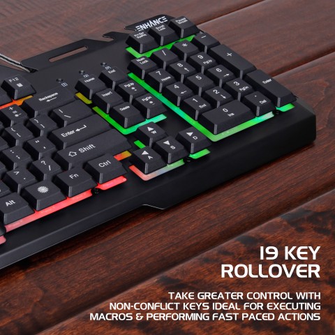ENHANCE Infiltrate KL2 Membrane Gaming Keyboard - Black