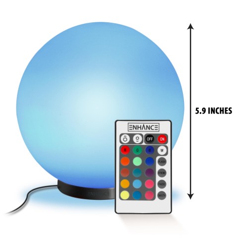 Color Changing Kid's LED Night Light with Wireless Control & 4 Lighting Effects - Multi-color