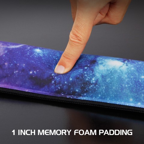 ENHANCE Keyboard Wrist Rest Pad with Soft Memory Foam Support - Full - Galaxy