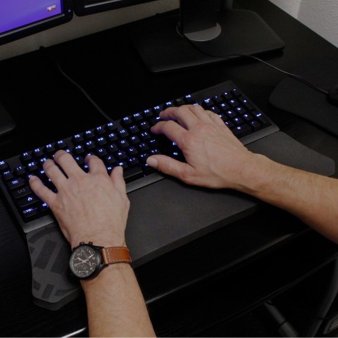 ENHANCE Gaming Keyboard Wrist Rest for Full Size Keyboards w/ Ergonomic Support