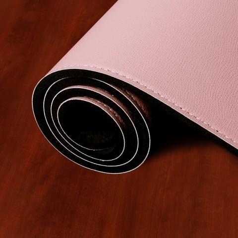 ENHANCE PU Leather Mouse Pad - Faux Leather Desk Protector (Pink) - Pink