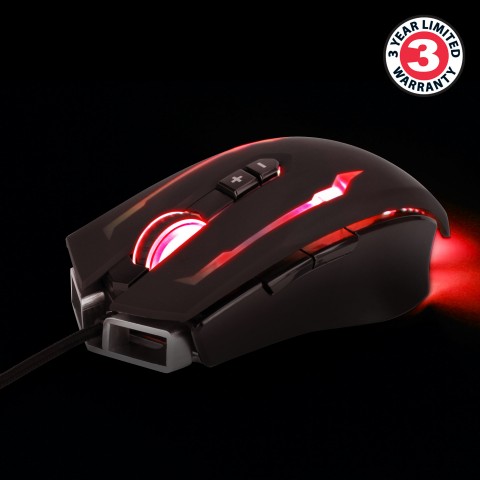 ENHANCE SCORIA Pro Gaming Mouse - RGB LED , 7 Programmable Buttons & 14400 DPI - Black