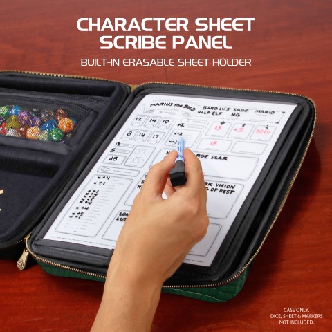 ENHANCE Tabletop Collector's Edition RPG Organizer - DnD Binder (Dragon Green) - Dragon Green