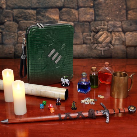 PRE-ORDER | ENHANCE Tabletop Collector's Edition RPG Organizer - DnD Binder - Dragon Green
