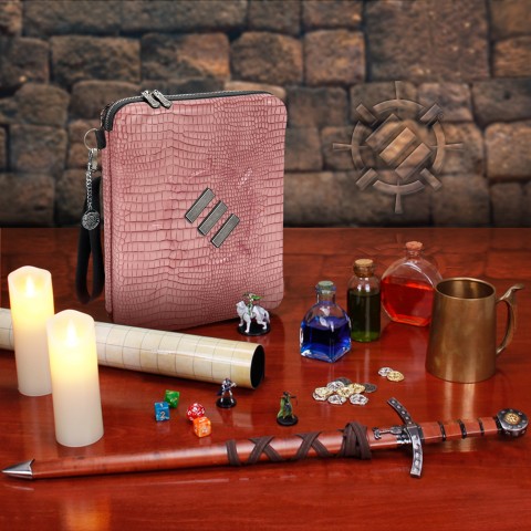 ENHANCE Tabletop Collector's Edition RPG Organizer - DnD Binder (Dragon Pink) - Dragon Pink