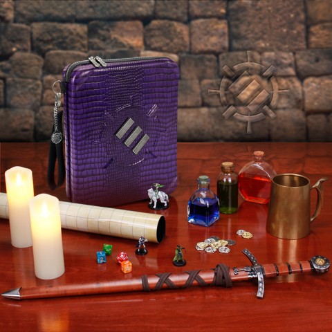 PRE-ORDER | ENHANCE Tabletop Collector's Edition RPG Organizer - DnD Binder - Dragon Purple