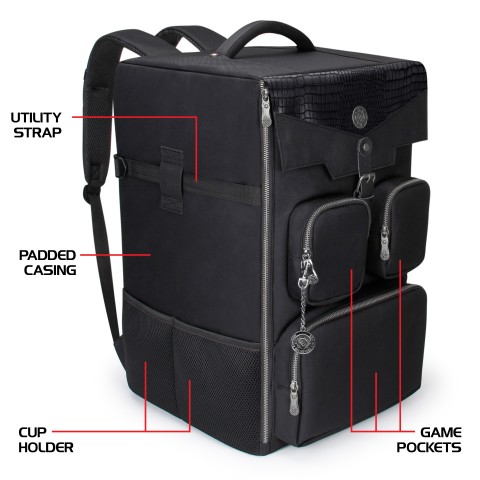PRE-ORDER | ENHANCE Collector's Edition Board Game Backpack - Game Storage - Dragon Black