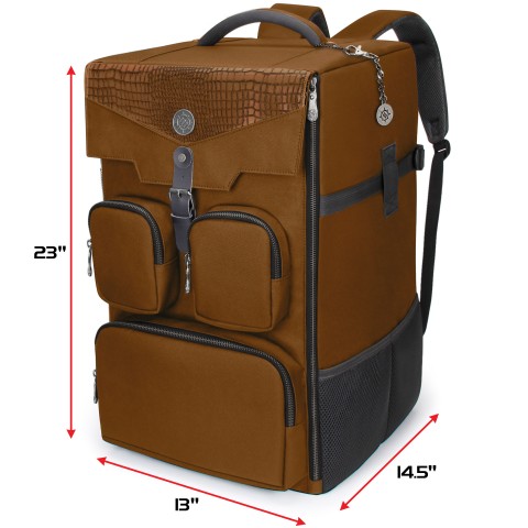 PRE-ORDER | ENHANCE Collector's Edition Board Game Backpack - Game Storage - Dragon Brown