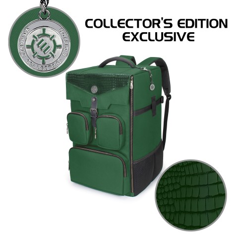 PRE-ORDER | ENHANCE Collector's Edition Board Game Backpack - Game Storage - Dragon Green