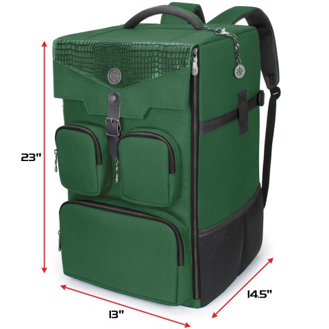 ENHANCE Collector's Edition Board Game Backpack - Game Storage (Dragon Green) - Dragon Green