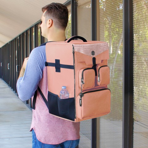 PRE-ORDER | ENHANCE Collector's Edition Board Game Backpack - Game Storage - Dragon Pink