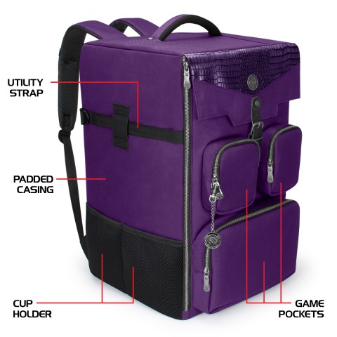 PRE-ORDER | ENHANCE Collector's Edition Board Game Backpack - Game Storage - Dragon Purple