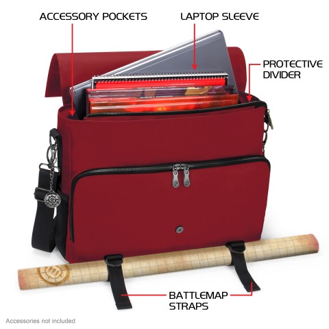 PRE-ORDER | ENHANCE RPG Player's Messenger DnD Bag Collector's Edition - Dragon Red
