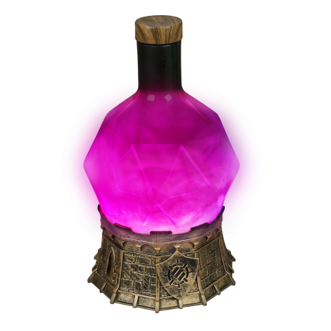 ENHANCE Gaming Sorcerer's Potion Light with Swirling Mystical Brew (Purple) - Purple