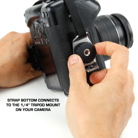 Professional Digital Film DSLR Camera Hand Grip Strap with Metal Plate - Floral