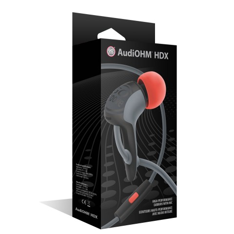 Ultra-Durable In-Ear Headphones with Mic , Soft Gel Earbuds & Noise Isolating - Black