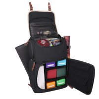 ENHANCE Full-Size Trading Card Storage Box Backpack for Playing Card Case - Black