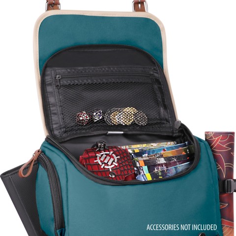 ENHANCE Full-Size Trading Card Storage Box Backpack for Playing Card Case - Green