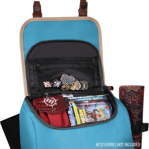 ENHANCE Mid-Size Trading Card Storage Box Backpack for Playing Card Case - Blue