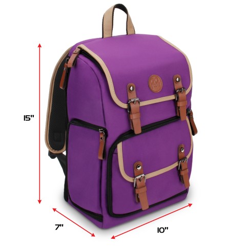 ENHANCE Mid-Size Trading Card Storage Box Backpack for Playing Card Case - Purple