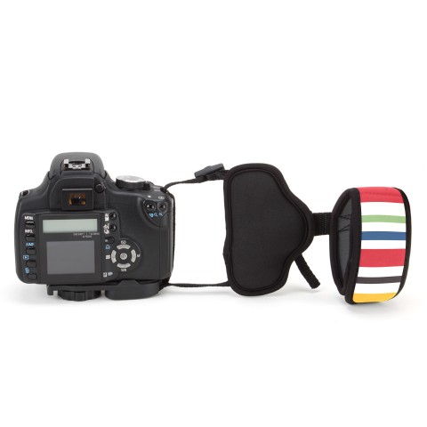 Professional Digital Film DSLR Camera Hand Grip Strap with Metal Plate - Stripe
