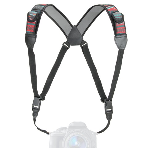 Universally Compatible Digital Camera Harness with Key Ring Attachment - Southwest