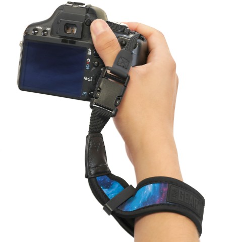 Digital Camera Wrist Strap w/ Padded Neoprene & Quick Release Buckle System - Galaxy