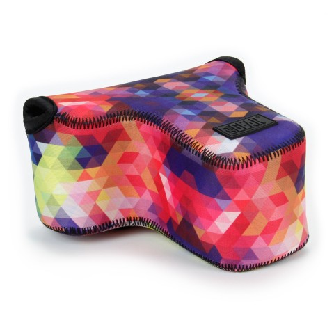 DSLR Camera  Case Sleeve with Neoprene Protection & Accessory Storage - Geometric