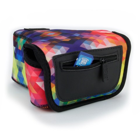 DSLR Camera  Case Sleeve with Neoprene Protection & Accessory Storage - Geometric