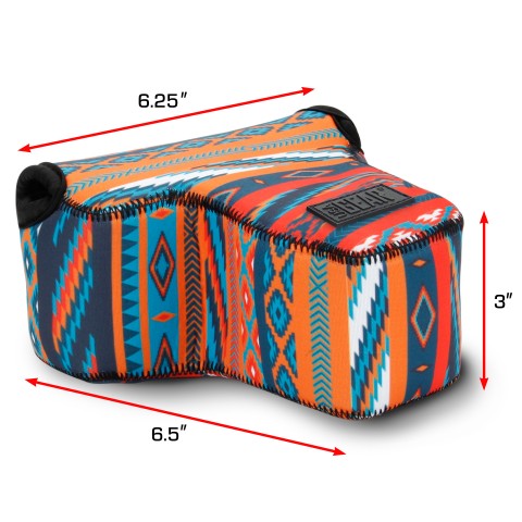 DSLR Camera Case Sleeve with Accessory Storage & Strap Openings - Southwest