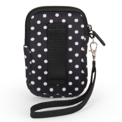 USA GEAR Compact Camera Case for Canon Powershot SX720 HS , ELPH 190 IS & More - Polka Dot