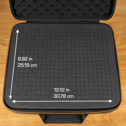 USA GEAR Drone Case Compatible with DJI Mini 2 / Mavic Mini - Foam Interior - Black