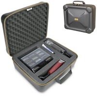 USA GEAR Barber Case - Barber Compatible with Oster Clippers / T-Finisher - Black