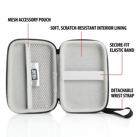 Hard Shell Electronics Case for Hard Drives, iPods, Portable Wi-Fi, Cables, etc. - Floral
