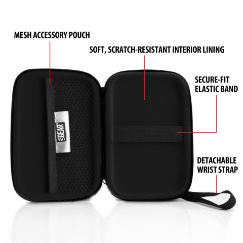 Hard Shell Electronics Case for Hard Drives, iPods, Portable Wi-Fi, Cables, etc. - Galaxy