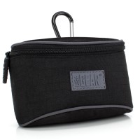 Compact Camera Case with Belt Loop , Protective Nylon & Storage - With Mouse Pad - Black