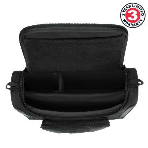 USA GEAR Small Messenger Bag for Surface Pro 8, 7, 6, Surface Pro X (Black) - Black