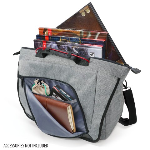 USA Gear Tabletop DnD Bag - RPG Player's Essentials Dungeons and Dragons Bag - Gray